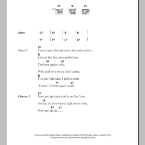 RPA & The United Nations Of Sound Born Again Musik Noten - Guitar Chords/Lyrics - 103822-0