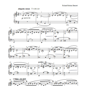 R.R Bennett Rosemary's Waltz Musik Noten - Piano Solo - 17892-0