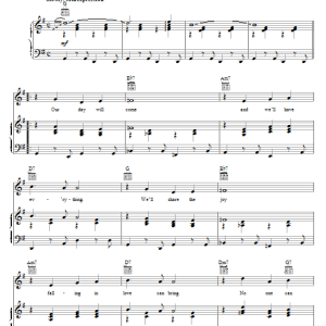 Ruby & The Romantics Our Day Will Come Musik Noten - Piano, Vocal & Guitar Chords - 94269-0