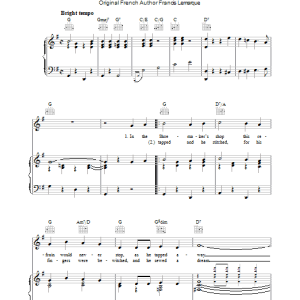 Rudi Revil The Little Shoemaker Musik Noten - Piano, Vocal & Guitar Chords - 36579-0