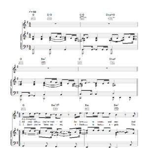 Rumer Goodbye Girl Musik Noten - Piano, Vocal & Guitar Chords - 106426-0