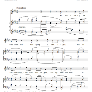 Rupert Brooke Spring Sorrow Musik Noten - Piano & Vocal - 64944-0