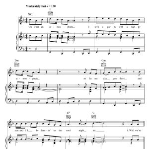 Russ Abbot Atmosphere Musik Noten - Piano, Vocal & Guitar Chords - 47294-0