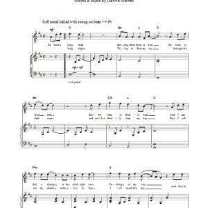 Russell Watson Where My Heart Will Take Me Musik Noten - Piano, Vocal & Guitar Chords - 20809-0