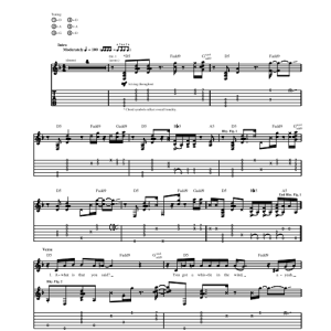 Rusted Root Cat Turned Blue Musik Noten - Guitar Tab - 69287-0
