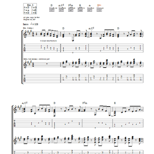 Ry Cooder Little Sister Musik Noten - Guitar Tab - 46039-0