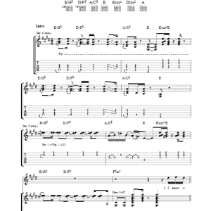 Ryan Adams Rosalie Come And Go Musik Noten - Guitar Tab - 32114-0