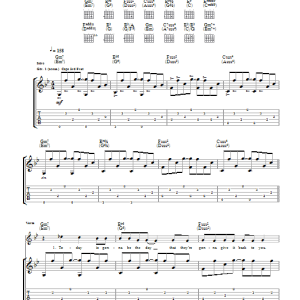 Ryan Adams Wonderwall Musik Noten - Guitar Tab - 40223-0