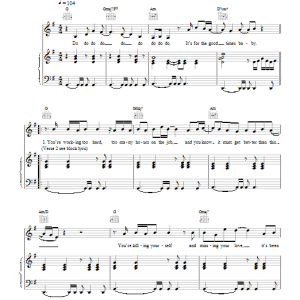 S Club 7 Good Times Musik Noten - Piano, Vocal & Guitar Chords - 20254-0