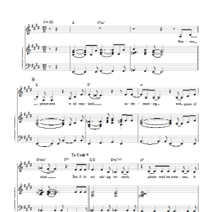 Sade Please Send Me Someone To Love Musik Noten - Piano, Vocal & Guitar Chords - 17260-0