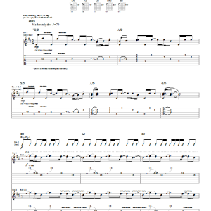 Saliva Back Into Your System Musik Noten - Guitar Tab - 22490-0