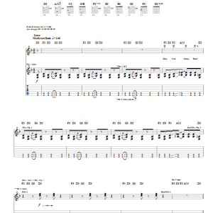 Saliva Pride Musik Noten - Guitar Tab - 22493-0