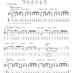 Saliva Storm Musik Noten - Guitar Tab - 22496-0