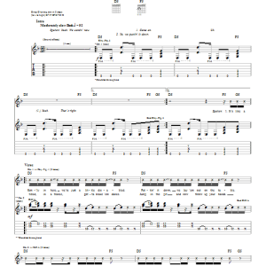 Saliva Turn The Tables Musik Noten - Guitar Tab - 23260-0
