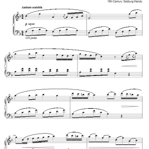 Salzburg Melody Still, Still, Still (in the style of Mozart) Musik Noten - Piano Solo - 52017-0