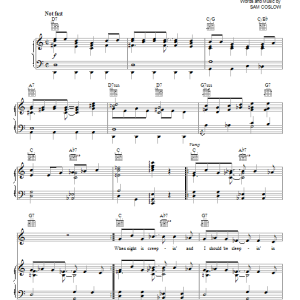 Sam Coslow Daddy Won't You Please Come Home Musik Noten - Piano, Vocal & Guitar Chords - 84784-0