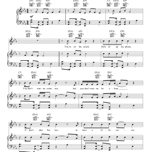 Sam Hunt House Party Musik Noten - Piano, Vocal & Guitar Chords - 160583-0
