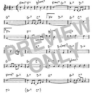 Sam M. Lewis I'm Sitting On Top Of The World Musik Noten - Real Book – Melody & Chords – C Instruments - 60461-0