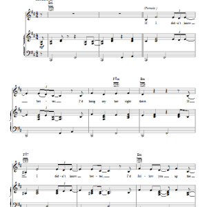Sam Palladio and Clare Bowen If I Didn't Know Better Musik Noten - Piano, Vocal & Guitar Chords - 98723-0