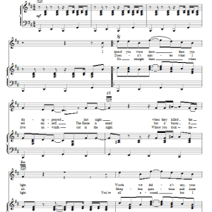 Sam Phillips All Night Musik Noten - Piano, Vocal & Guitar Chords - 80363-0
