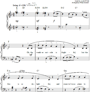 Sammy Cahn Let It Snow! Let It Snow! Let It Snow! [Jazz version] (arr. Phillip Keveren) Musik Noten - Easy Piano - 75737-0