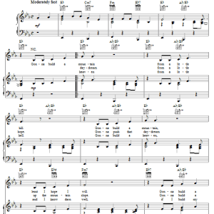 Sammy Davis Jr. Gonna Build A Mountain Musik Noten - Piano, Vocal & Guitar Chords - 30902-0