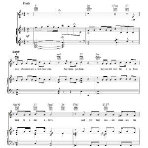 Sammy Davis Jr. Too Close For Comfort Musik Noten - Piano, Vocal & Guitar Chords - 50742-0