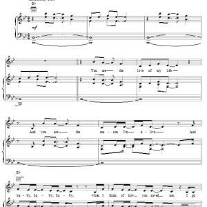Sammy Kershaw Love Of My Life Musik Noten - Piano, Vocal & Guitar Chords - 16515-0