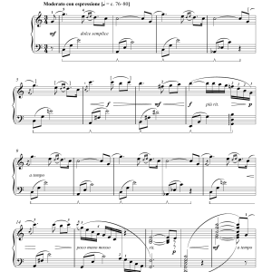 Samuel Barber Petite Berceuse Musik Noten - Piano Solo - 158328-0