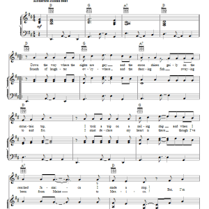 Samuel E. Wright Jamaica Farewell Musik Noten - Piano, Vocal & Guitar Chords - 69682-0