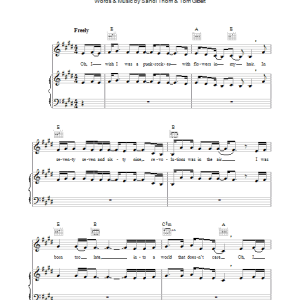 Sandi Thom I Wish I Was A Punk Rocker (With Flowers In My Hair) Musik Noten - Piano, Vocal & Guitar Chords - 35765-0