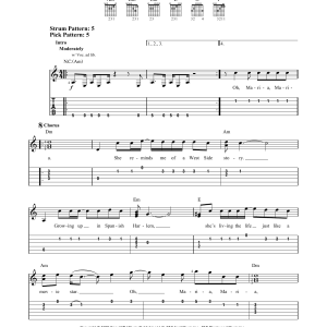 Santana Maria Maria (feat. The Product G&B) Musik Noten - Easy Guitar Tab - 175633-0