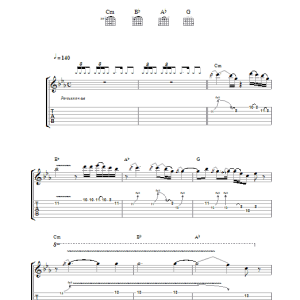 Santana Toussaint L'Overture Musik Noten - Guitar Tab - 38434-0