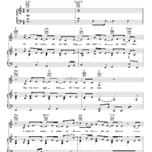 Sara Bareilles December Musik Noten - Piano, Vocal & Guitar Chords - 99135-0