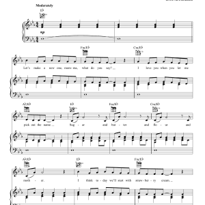 Sara Bareilles Lulu's Pie Song Musik Noten - Piano, Vocal & Guitar Chords - 169262-0