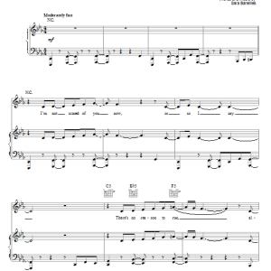 Sara Bareilles Morningside Musik Noten - Piano, Vocal & Guitar Chords - 64372-0