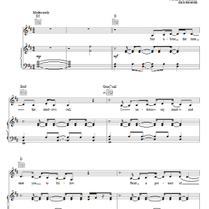 Sara Bareilles One Sweet Love Musik Noten - Piano, Vocal & Guitar Chords - 64374-0