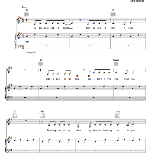 Sara Bareilles The Light Musik Noten - Piano, Vocal & Guitar Chords - 76600-0