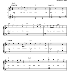 Sarah McLachlan Full Of Grace Musik Noten - Easy Piano - 175801-0