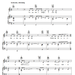 Sarah McLachlan One Dream Musik Noten - Piano, Vocal & Guitar Chords - 73941-0