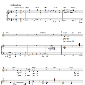 Sarah Vaughan Cheek To Cheek Musik Noten - Piano & Vocal - 30114-0