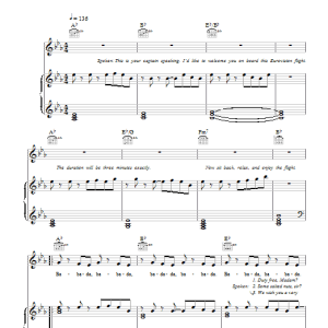 Scooch Flying The Flag (For You) Musik Noten - Piano, Vocal & Guitar Chords - 42184-0