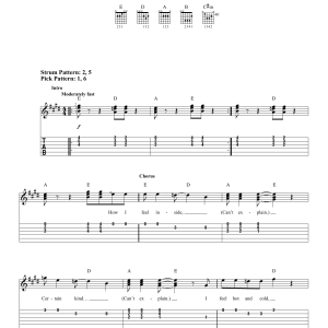 Scorpions I Can't Explain Musik Noten - Easy Guitar Tab - 72950-0