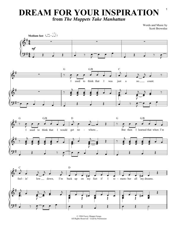 Scott Brownlee Dream For Your Inspiration Musik Noten - Piano & Vocal - 71228-0