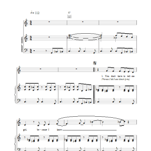 Scott Walker (Baby) You Don't Have To Tell Me Musik Noten - Piano, Vocal & Guitar Chords - 18557-0
