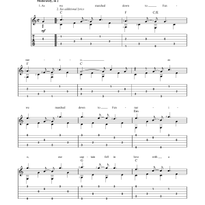 Scottish Folksong Fennario Musik Noten - Solo Guitar - 167429-0