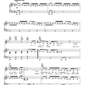 Scotty McCreery Water Tower Town Musik Noten - Piano, Vocal & Guitar Chords - 88301-0