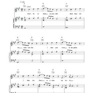 Seal Don't Cry Musik Noten - Piano, Vocal & Guitar Chords - 19220-0