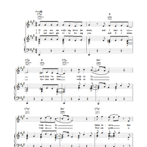 Seal Walk On By Musik Noten - Piano, Vocal & Guitar Chords - 31183-0