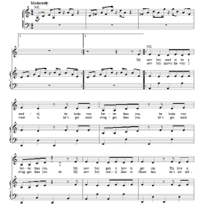 Selena Gomez Bang Bang Bang Musik Noten - Piano, Vocal & Guitar Chords - 87052-0